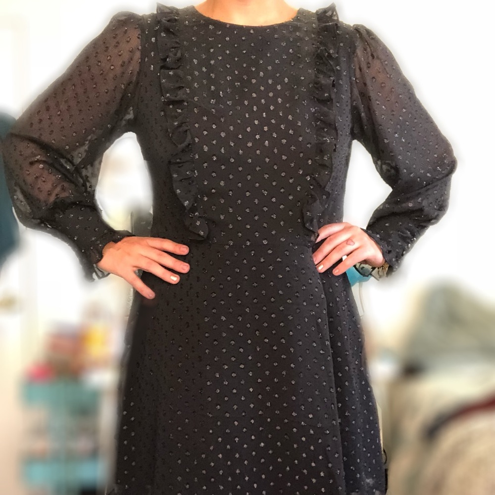 Black long sleeve dress